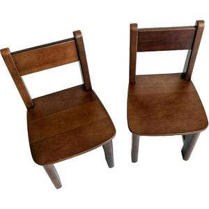 Pure Wood Solid Wood Children Chair for Kids, Kindergarten and Kids' Home Furniture(2 Same Chairs) (Wood), 15 inches x 15 inches x 25 inches