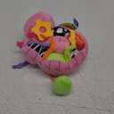 HEMRLY Baby Sensory Toy 0-6 Months, Musical Stuffed Caterpillar Plush with Teether, Crinkle, Rattle, Baby Mirror for Tummy Time, Infant Car Seat Toy for 0-3-6-12 Month Boys Girls Gifts - Knotted Pink