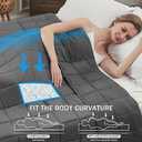 Weighted Blanket for Adults 20lbs, 88"x104", King Size Cooling Heavy Throw Blanket for 130-220lbs, Microfiber Soft Thick Big Blankets Weighted Comforter Breathable Gift for Sleeping, Grey
