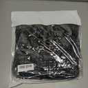 ASPO Men's Packable Lightweight Puffer Winter Jackets Detachable Hood Waterproof Warm Insulated Down Coats Hiking Snow Travel Black XXL