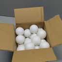 30 Pcs 2.36 Inch White Snowball Ornament, Christmas White Sparkly Ball Ornament, Christmas Tree Ball Decorations for Winter Theme Valentines Party, Holiday, Wreath