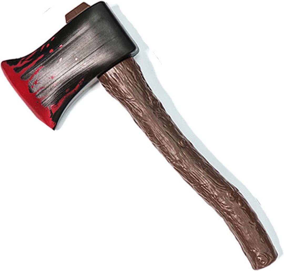 Soochat Halloween Axe Prop, Plastic Hatchet, Bloody Axe for Scary Halloween Party Props