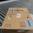 Medline Lightweight Two Button Folding Walker with 5" Wheels, Aluminum Frame Supports up to 300 lbs