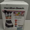 Hamilton Beach Wave~Action Quiet Blender, 48 oz. Glass Jar, 12 Blending Functions, Black, R53530 