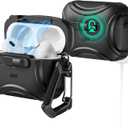 ESR for AirPods Pro 2 Case (2023/2022/2019, 2nd/1st Gen), Compatible with AirPods Pro 2nd Generation (USB-C/Lightning Cable), Effortless MagSafe, Drop-Proof Lock, Easy Open, Cyber Series, Black | 2023, 2022, 2019, 2nd Gen, 1st Gen, USB-C