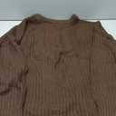 Saodimallsu Womens Oversized Sweater Long Sleeve Crewneck Ribbed Knit Pullover 2025 Fall Casual Chunky Trendy Sweaters (X-Large, Dark Brown)