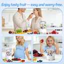Electric Fruit and Vegetable Washer Machine, Fruit Cleaner Spinner Machine with OH-ion Purification Technology, Suitable for Small Fruits Such as Blueberries, Cherry Tomatoes, and Raspberries