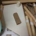 B. toys Table and Chair Set Furniture for Toddlers 1 Craft Table & 2 Chairs Natural Wooden Legs Mint 3+ Years
