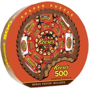 MasterPieces 500 Piece Jigsaw Puzzle for Adults, Family, Or Youth - Shaped Reese's - 22"x22" MasterPieces 500 Piece Jigsaw Puzzle for Adults, Family, Or Youth - Shaped Reese's - 22"x22"