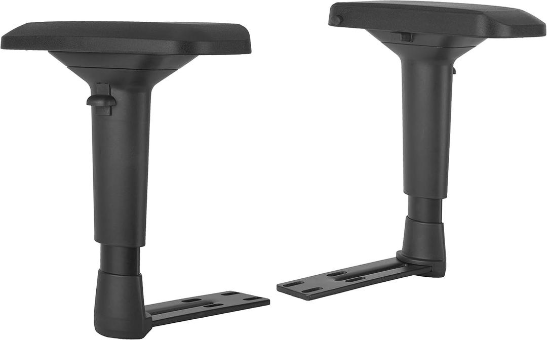 Replacement Adjustable Arms Armrest Pair Upright Bracket with Pads Fits Most Gaming Chairs (4D)