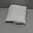 NICETOWN White Linen Sheer Curtains and Drapes 84 inches Long, Rod Pocket & Back Tab semitransparent with Light Through Vertical Window Treatments for Sliding Glass Door & Living Room, 52"W, Set of 2