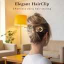 French Hair Pins,6PCS U Shape Elegant Women Prestige Hair Pins, Acrylic Hair Accessories for All Hair Types, Effortless Updos