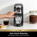 CHULUX Lite Single Serve Coffee Maker for K Cup Capsules, Single Cup Reservoir Coffee Maker with One Touch Brewing, 5 to 12 Oz Brew Sizes, Designed Specifically for Standard Mugs, Black