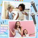 16 Pack Fake Toy Microphones Set,Plastic Microphone Prop,Play Microphone for Kids,Pretend Microphone for Karaoke Stage Costume Role Birthday Party Favors,5.7 Inches Tall