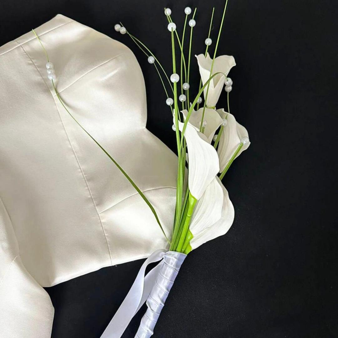 White Calla Lily Bridal Bouquet