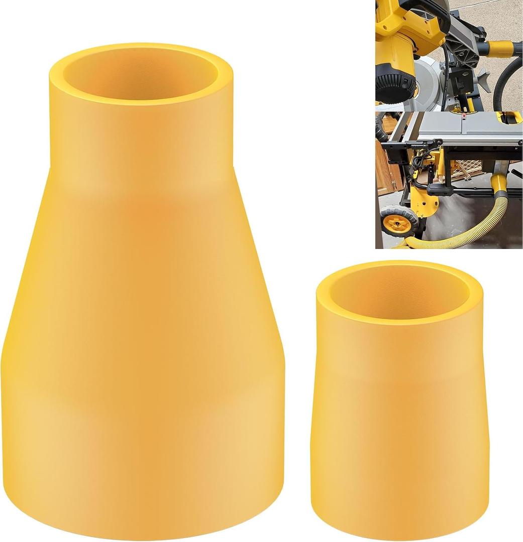 Miter Saw Vacuum Adapter Fits for Connecting 2 1/ 2" Outlet Connected to 1 7/ 8" Shop Vac Hose, for 3/ 5" Miter Saw Outlet to 1 7/ 8" Dust Collection Hose Dewalt DWE7491RS