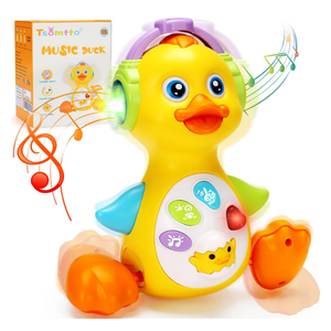 Tsomtto Baby Musical Light Up Duck Toy, Baby Toys 036912 Months Dancing Crawling Tummy Time Toys, Newborn Infant Learning Toy Gifts for 0 3 4 5 6 7 8 Month Old Baby Boys Girls