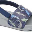 REEF unisex-child Little One Slide (3 Toddler, Navy Shark)