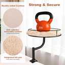Cat Desk Bed - 360° Rotating & Adjustable Desk Cat Bed Attachment for Small Workspace, Supports 45 lbs, Washable Soft Thick Fur Mat, Large Kitten Nest Furniture for Office Desk Game Table