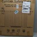 Cumbor 29.7-48" Baby Gate for Stairs, Mom's Choice Awards Winner-Dog Gates for Doorways, Auto Close Safety Pet Gate for Dogs Indoor, Easy Install Pressure Mounted Child Gate with Walk Thru Door, White