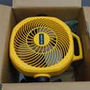 Battery Powered Fan Compatible with Dewalt 20V Max Battery with AC Adapter (No Battery) Up to 650CFM, Variable Speed, Low Noise 30dB, Portable Cordless Fan for Camping, Jobsite