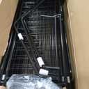 Amazon Basics - Welded Rectangular Outdoor Secure Wire Crate Kennel for Cat, Dog Large, Black, 102 x 48 x 72 inches