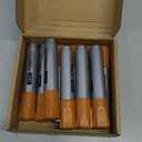 Fuutreo 10 Pack Jumbo Permanent Markers Bulk Large Chisel Tip Permanent Markers Quick Drying Waterproof Big Huge Poster Pens for Office, Logistics Company and More(Brown)