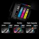 EPSON 702 DURABrite Ultra Ink Standard Capacity Black Cartridge (T702120-S) Works with WorkForce Pro WF-3720, 3730, 3733