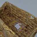 StorageWorks Woven Wall Baskets for Storage, Water Hyacinth Baskets for Shelf, Wall Storage for Kitchen and Bathroom, Hanging Baskets for Organizing, 2 Pack