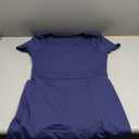 QINSEN Womens Square Neck Tennis Dress Short Sleeve Built in Shorts Golf Athletic Dress with Pockets, Size: Large