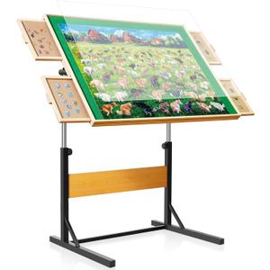 ALL4JIG 2000 Pieces Puzzle Table for Adults Gifts, Wooden Jigsaw Puzzle Table with 4 Drawers, Upgraded Stability & Optimized Lightweight Design, Puzzles for Adults (Easy Assembly  No Wheels)