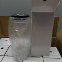 Icesip 12 Pack 20oz Acrylic Snowglobe Tumbler, Pre-Drilled Double Wall Plastic Clear Cup, Plastic Mason Jar with Lids and Straw, Reusable Clear Beer Can for Snow Globe Glitter DIY