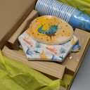 YESBOX Dinosaur Birthday Decorations Set with Dinosaur Paper Plates, Napkins, Cups, Cup Sleeves,Straw Toppers and PLA Cutlery for 20 Guests -Total 201pieces, Unique Gift for Kids