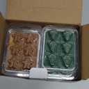 Christmas Scented Wax Melts, Winter Holiday Soy Wax Cubes for Wax Warmer, Snowflake Pines Elk Gingerbread Cubes Set, Spiced Cider, Gingerbread Cupcake, Peppermint, Forest Pine