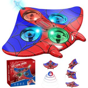 RC Plane Spider Toys for Kids, 2.4Hz 3.5CH Foam Remote Control Airplane with Altitude Hold, One Button Takeoff/Landing, 360 Stunt Flips, LED Lights, Ideal Gift for Kids, Boys & Girls Beginners