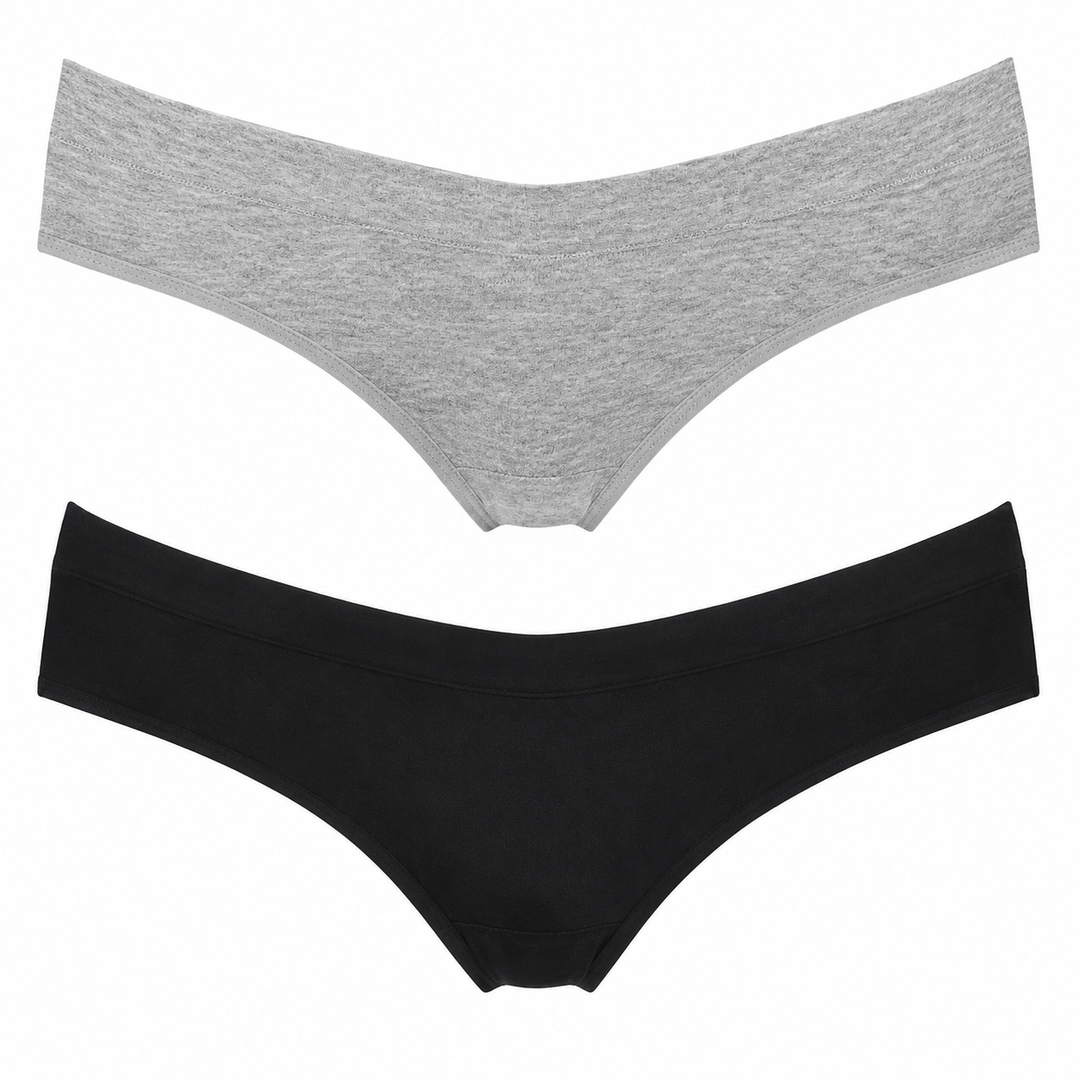 Intimate Portal Cotton Maternity Underwear Under the Bump Pregnancy Postpartum Bikini Panties, Size Small