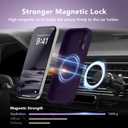 Magnetic for iPhone 17 Case, Compatible with MagSafe, [Full Camera Protection][Screen Protector] Silicone Shockproof Protective Phone Case for iPhone 17 6.3", Deep Purple