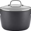 KitchenAid Hard Anodized Induction Nonstick Stock Pot/Stockpot with Lid, 8 Quart, Matte Black