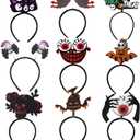 9PCS Halloween Headbands For Women & Kids - Cute Party Headband Accessories For Costume, Festival, Holiday Celebration - Fun Halloween Hair Band For Adults & Children