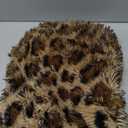 XeGe Cheetah Print Faux Fur Fluffy Pillowcases, Plush Shaggy Soft Long Pillow Covers, Fuzzy Decorative Leopard Print Pillow Cases, Furry Pillow Shams for Bed Couch Zipper, Set of 2(Standard, Brown)