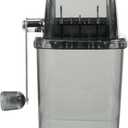 ARTIBETTER Portable Hand Crank Ice Crusher Chopper - Manual Ice Grinder for Kitchen, Travel, and Outdoor Use - Compact and Lightweight, Ideal for Shaved, Snow Cones, Slush and Drinks - Black