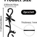 CREATCABIN 2Pcs Dragonfly S Hook Plant Hanging Hooks Ceiling Large Decorative Flower Hanging Baskets Plant Extender Hanger for Bird Feeders Pots Wind Chimes Garden Window Branch Decor 11.8 x 3.9 Inch