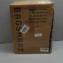 LOVEVOOK Underseat Carry On Luggage Airline Approved, 14 Inch Soft side Suitcases with Wheels, Lightweight Spinner Carry on Suitcase with TSA Lock Weekender (Black/White/Brown)