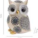 Oinas Cute White Owl Statue & Figurines for Home Decor - Adorable Gifts for Owl Lovers