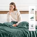 Electric Blanket Full Size Heated Blanket 72"x84" Soft Flannel Heating Blanket with 5 Heating Levels & 10 Hours Auto Off, Warm Gifts for Grandma & Grandpa & Seniors Green