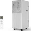 8000 BTU Portable Air Conditioner Powerful Quiet Standing AC Units with Remote Control, Cool, Fan, Dehumidifier, 24H Timer Fast Cooling Up to 350 Sq.F for Rooms Bedroom, Indoor, Kitchen or Office