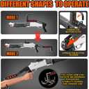SPAS-18 Toy Gun with Soft Bullet, (33-Inch) Realistic Shell Ejecting Toy Shotgun [with 60 Soft Darts 16 Shells], Toy Foam Blaster Guns for Boys Kids Adults, Gift for Christmas Halloween (White), Large