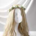 White Flower Crown Hairband - Rose Flower Headband for Women's Wedding, Party, Festival Decoration, Hair Styling Accessory