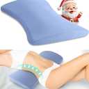 Support Pillow for Bed Relief Back Pain: Lower Back Pillow for Sleeping - Memory Foam Waist Pillow - Back Wedge Bolster Pillow for Side, Back&Stomach Sleepers - Bed Rest Pillow for Car, Sofa