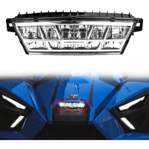 LED Headlight for Polaris Slingshot, Front Center Head Lamp Head Light with Hood Bracket for Polaris Slingshot S GT R LE SL SLR 2020-2023 Modified Accessories, Replace OEM #2414866